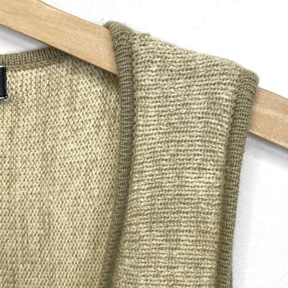 JAMIE SADOCK Zip Front Sweater Vest Womens M Wool Blend Asymmetrical Artsy NWOT - Picture 6 of 9